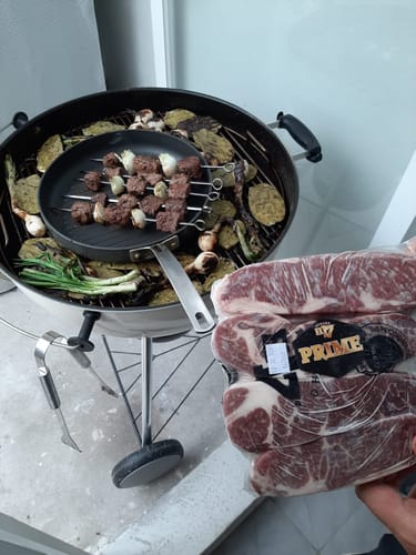 Reseña con foto de un cliente sobre Rib Eye Steak Black Brangus