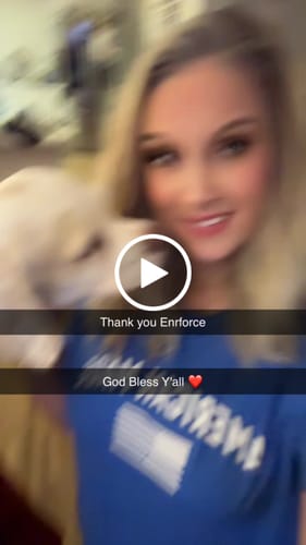 Customer video review of Ladies American Made Tee