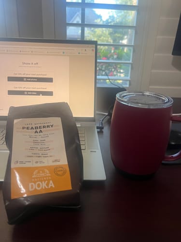 Customer photo review of Café Hacienda Doka Peaberry AA