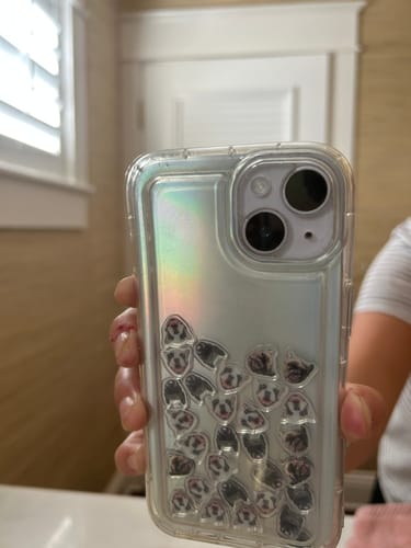 Customer photo review of Shaker Case™ with Custom Charms