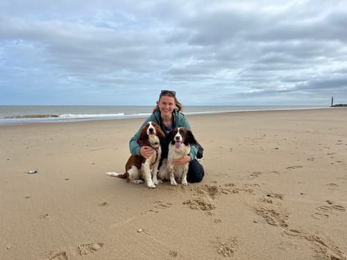 Customer photo review of Luxury Zip Hoodie - Canine Companions Series