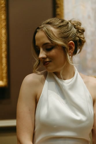 Customer photo review of Tiana Clip On Earrings in Gold