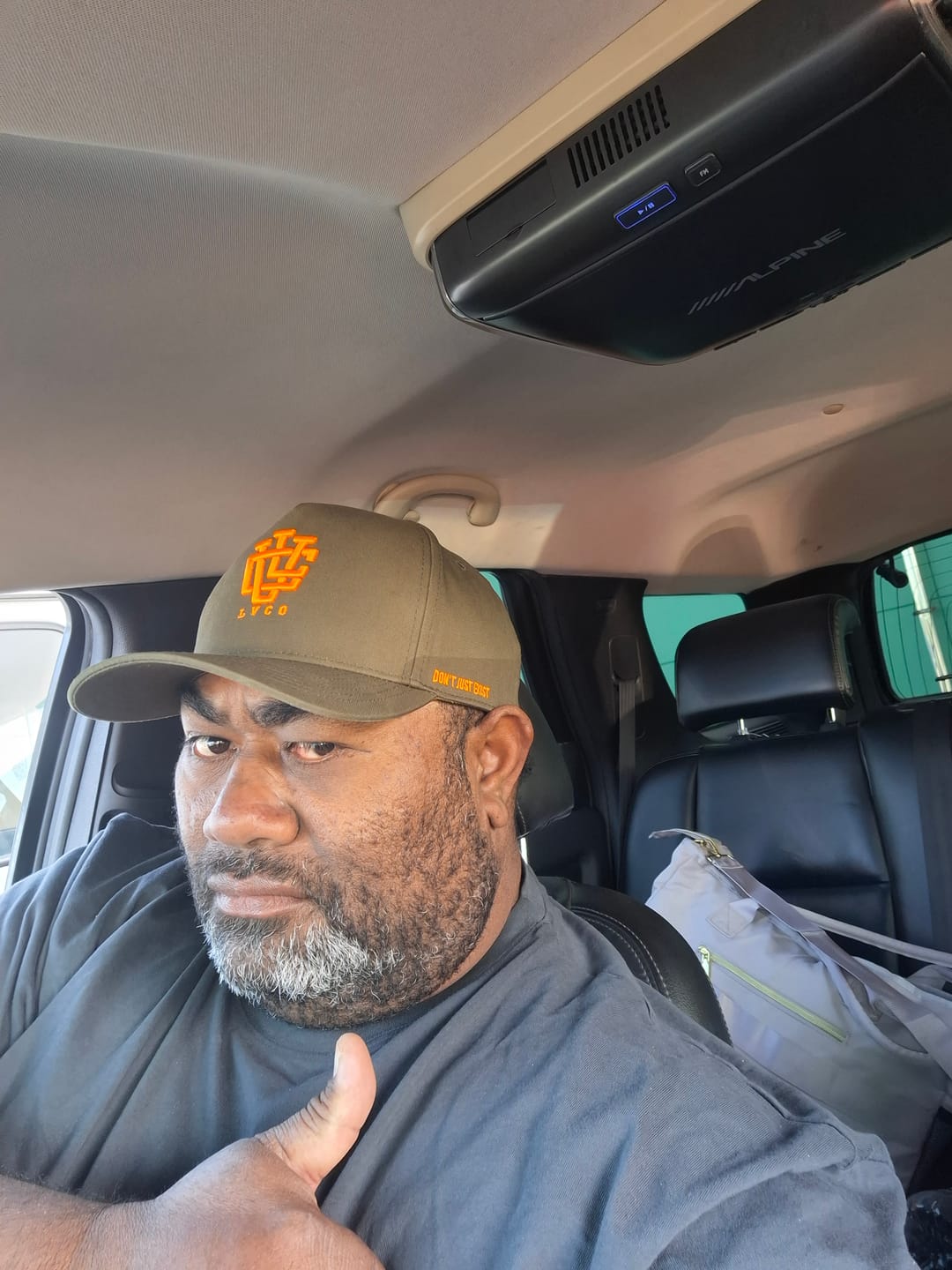 Customer photo review of ULTRA FIT Khaki Blaze A-Frame Snapback