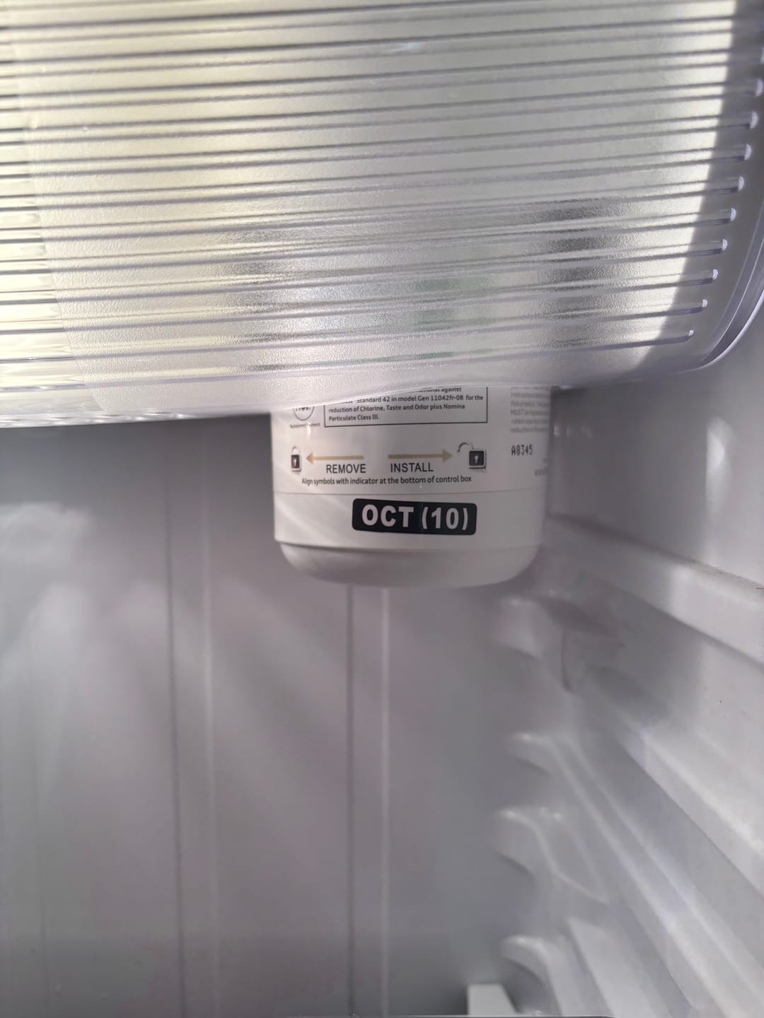 Customer photo review of Kenmore 9890 Replacement Refrigerator Water Filter, 1 Count