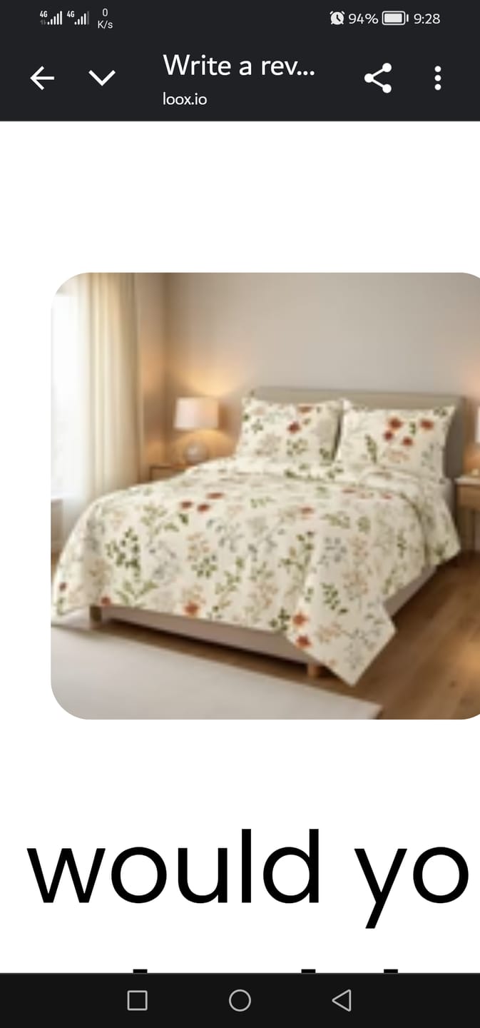 Customer photo review of DEWDROP bedsheet set - 3 pcs