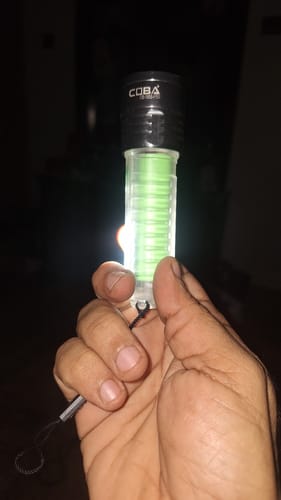 Customer photo review of Lot Imported Coba USB Rechargeable Flashlight