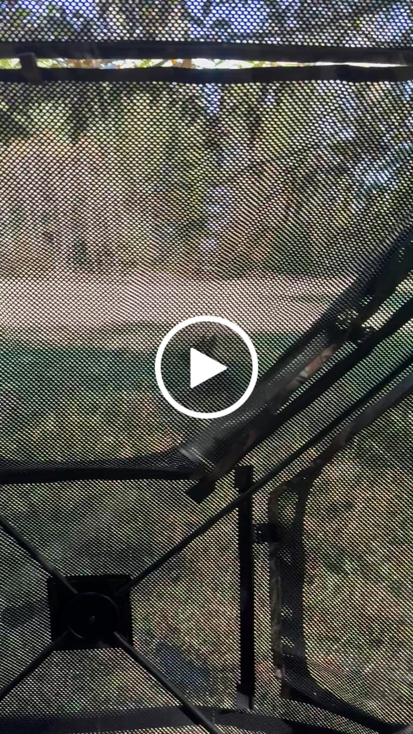 Customer video review of FLASH SALE Vis360 See Through Silent 4 Full Panels Deer Hunting Blind