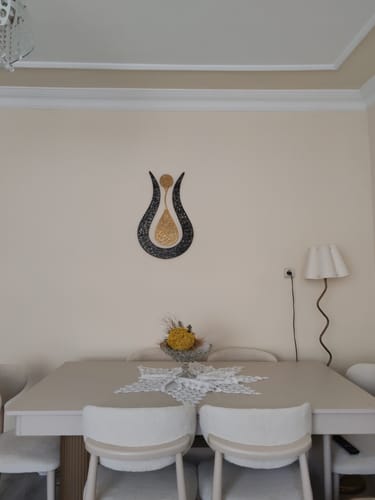 Customer photo review of Ayetel Kürsi Metal Tablo - Lale Şekilli Tasarım