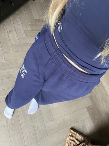Customer photo review of LABEL CUFFED SWEATPANTS NAVY