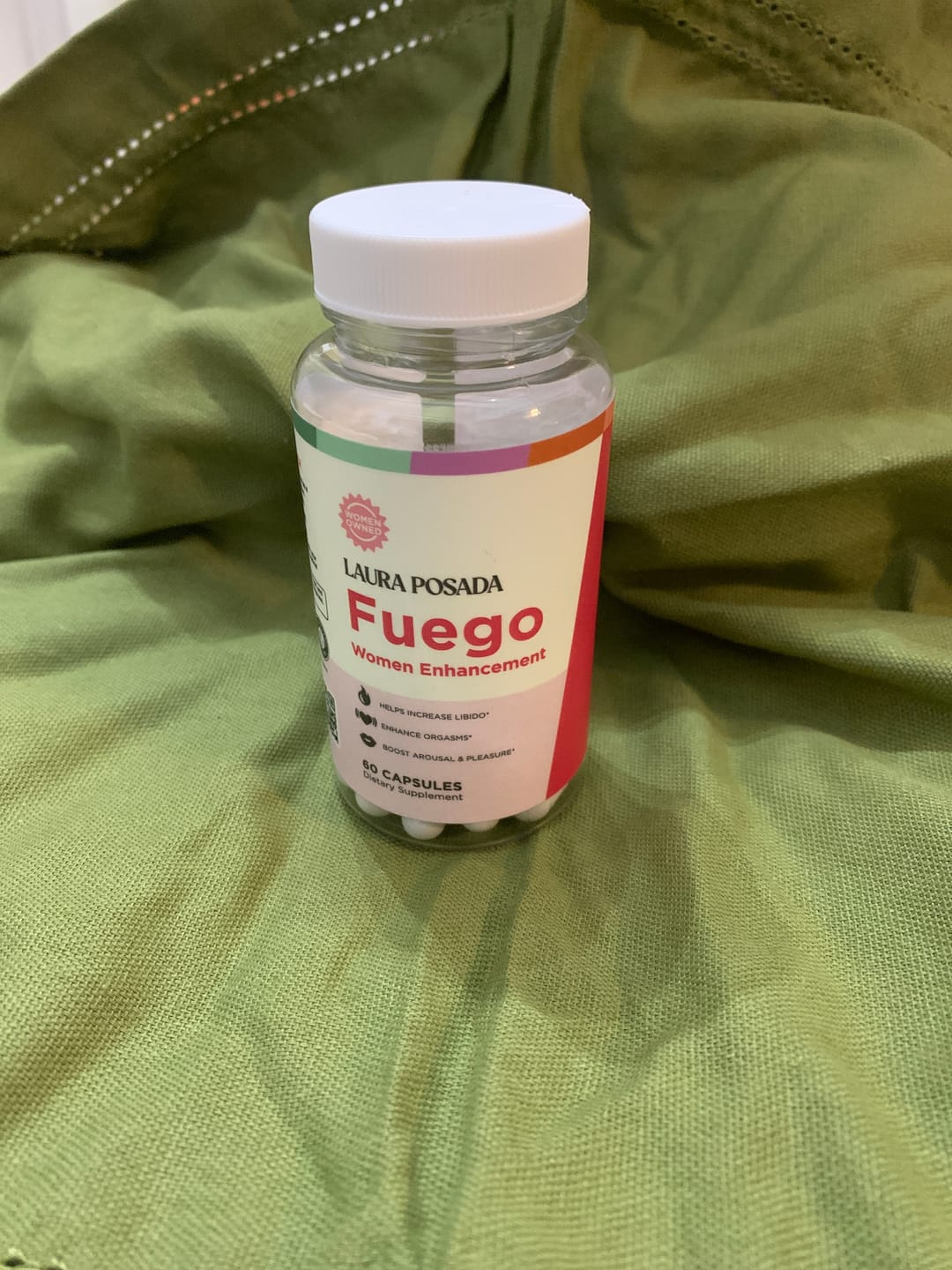 Customer photo review of Fuego | Potenciador Avanzado del Bienestar Íntimo Femenino