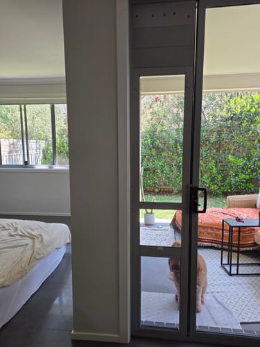 Customer photo review of Patio Pet Door Insert