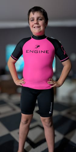 Customer photo review of Hi Vis Short Sleeve Rashie Raglan