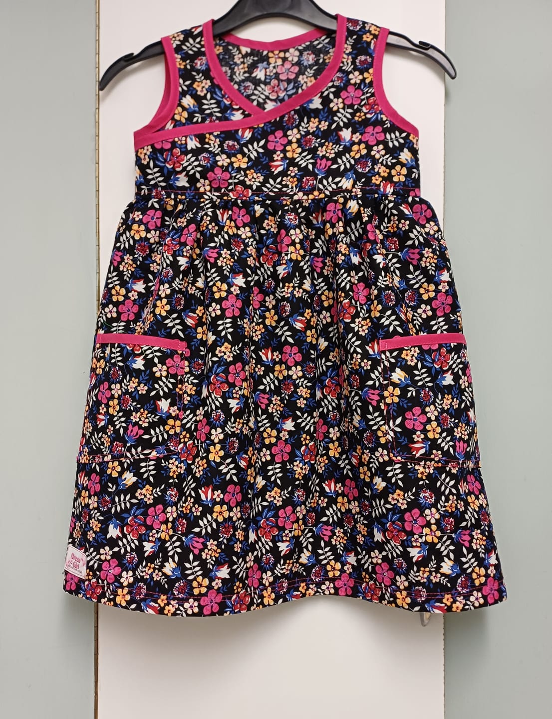 Customer photo review of Delicate Flowers and Leaves Cotton Poplin Fabric