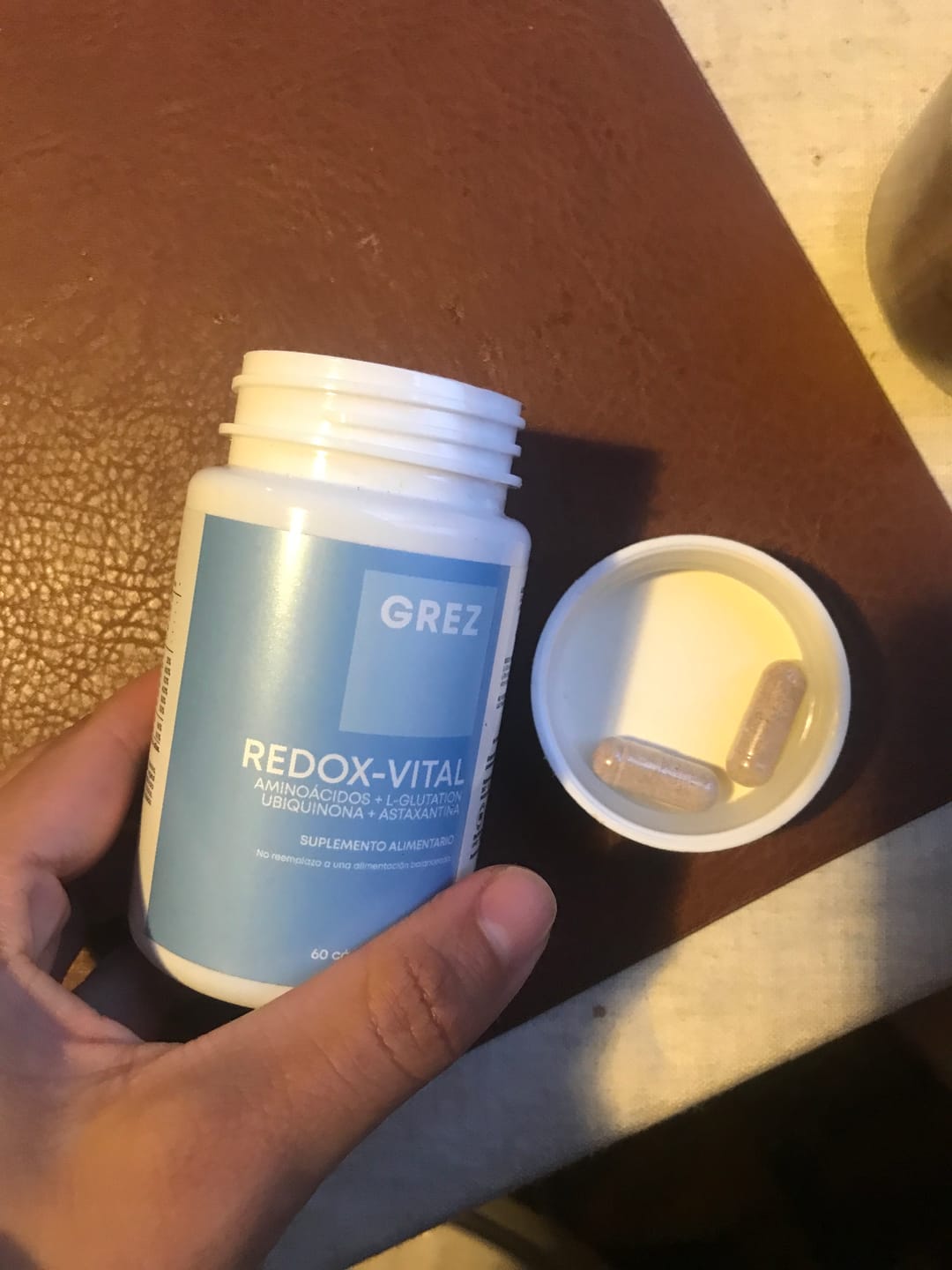 Customer photo review of REDOX-VITAL - Aminoácidos, L-glutation, vitaminas y minerales