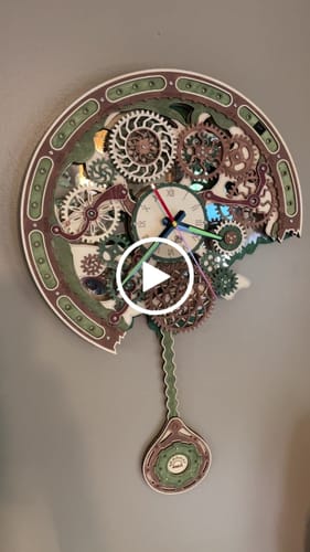 Customer video review of Gear Clock 3D Wooden Puzzle