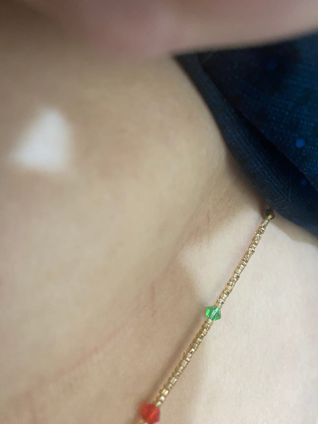 Customer photo review of Flawless Rare African Waist Beads