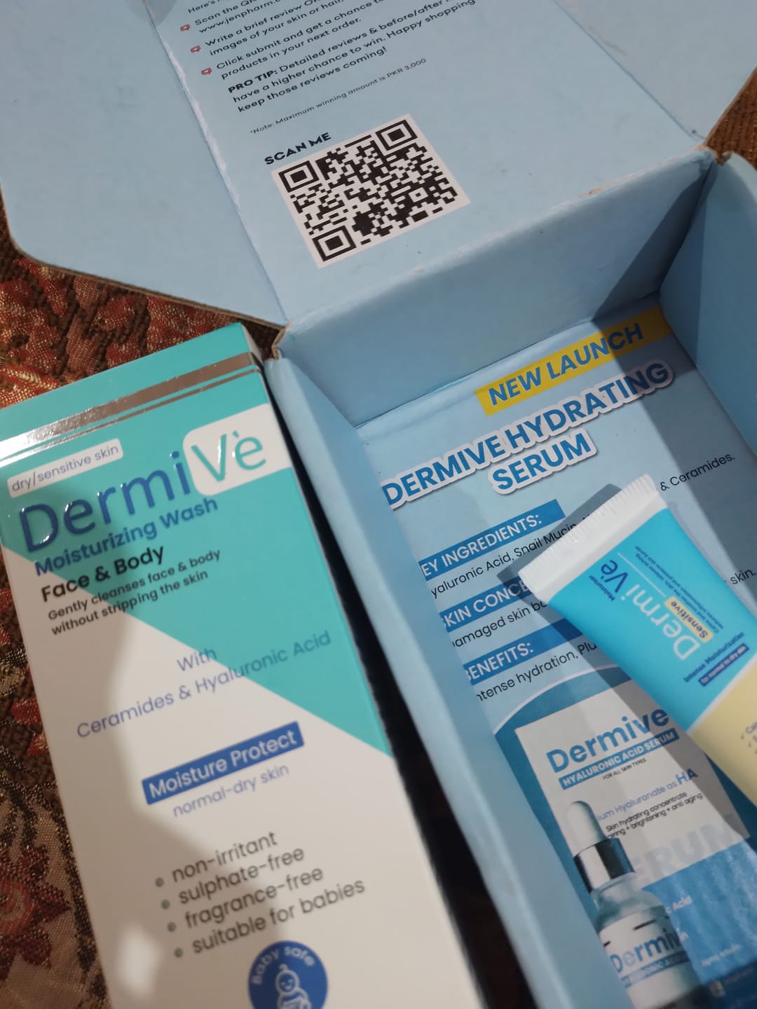 Customer photo review of Dermive Moisturizing Wash