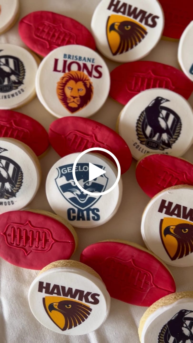 Customer video review of Hawthorn Hawks AFL Club - Edible Icing Images