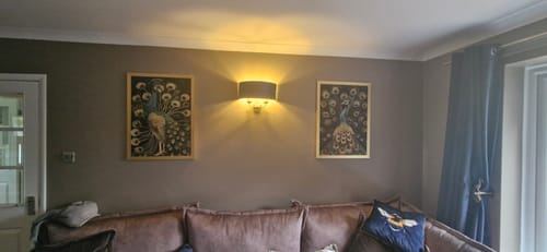 Customer photo review of Luxe Peacock Set of 2 Prints