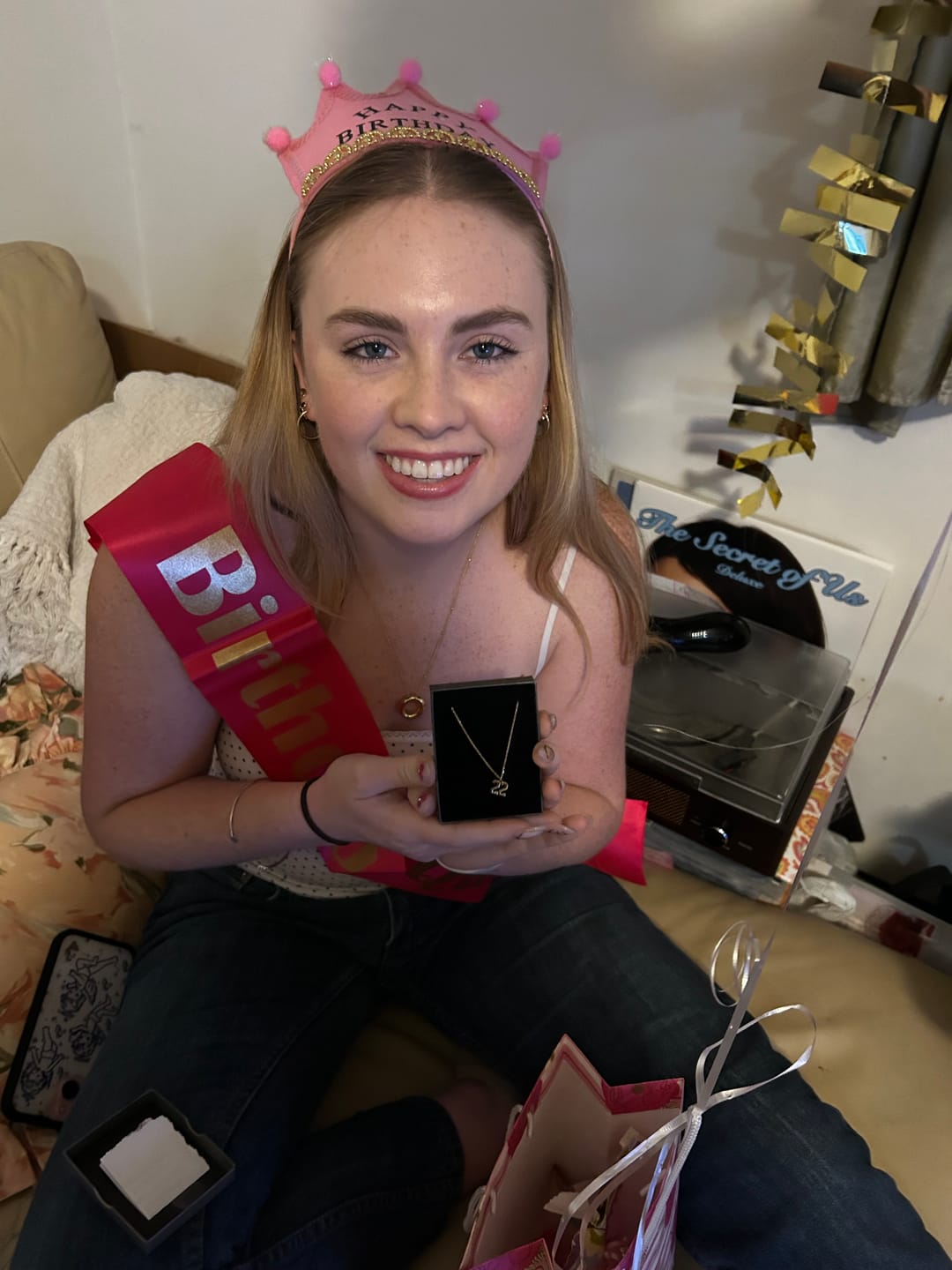 Customer photo review of Custom Number Necklace