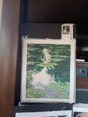 Customer photo review of Pond with Water Lilies