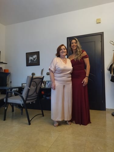 Customer photo review of Φόρεμα μάξι με έναν ώμο