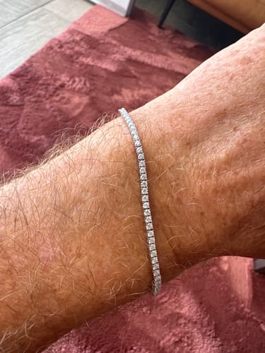 Customer photo review of MOISSANITE TENNIS BRACELET. - 2MM