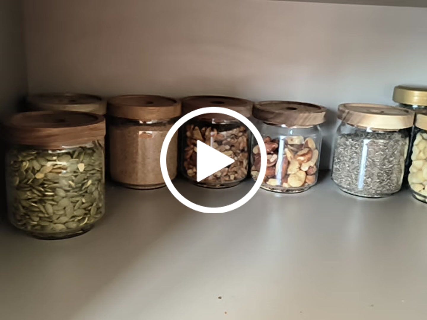Customer video review of Glass Acacia Pantry Jars