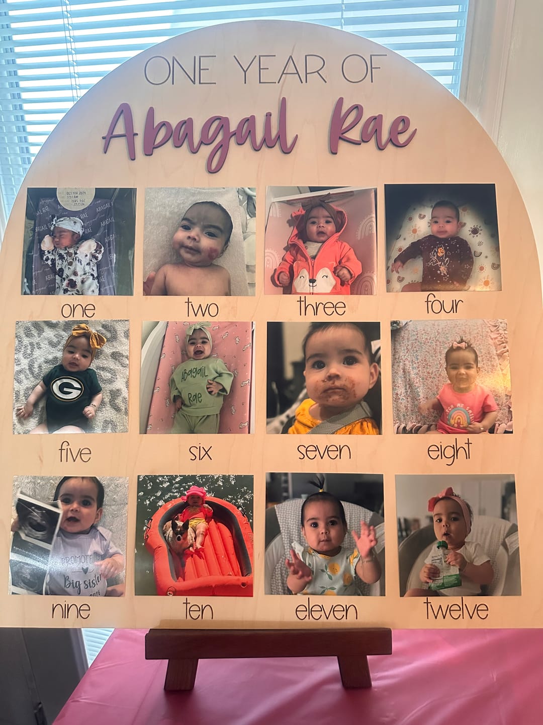 Customer photo review of One Year Of Photo Board
