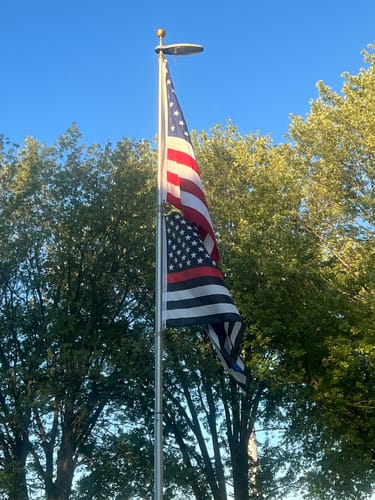 Customer photo review of Ultra Heavy Duty American Flag - 2-ply Polyester - Made In USA