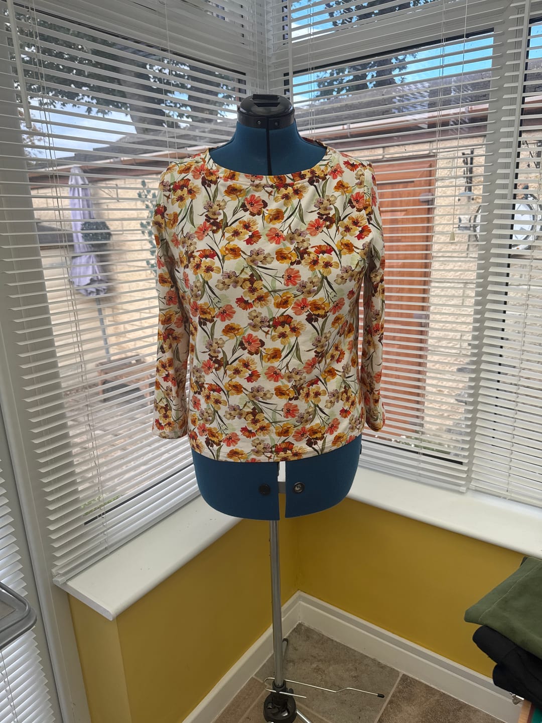 Customer photo review of Bright Florals Cotton Jersey Fabric