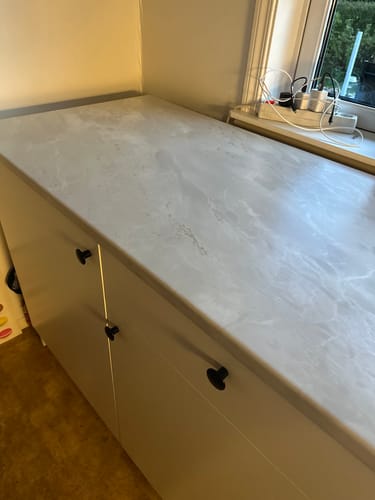 Customer photo review of Marmor romeo hvit matt kontaktplast