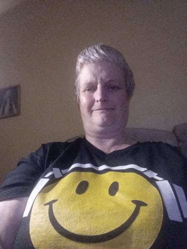 Customer photo review of Happy Listening T-Shirt