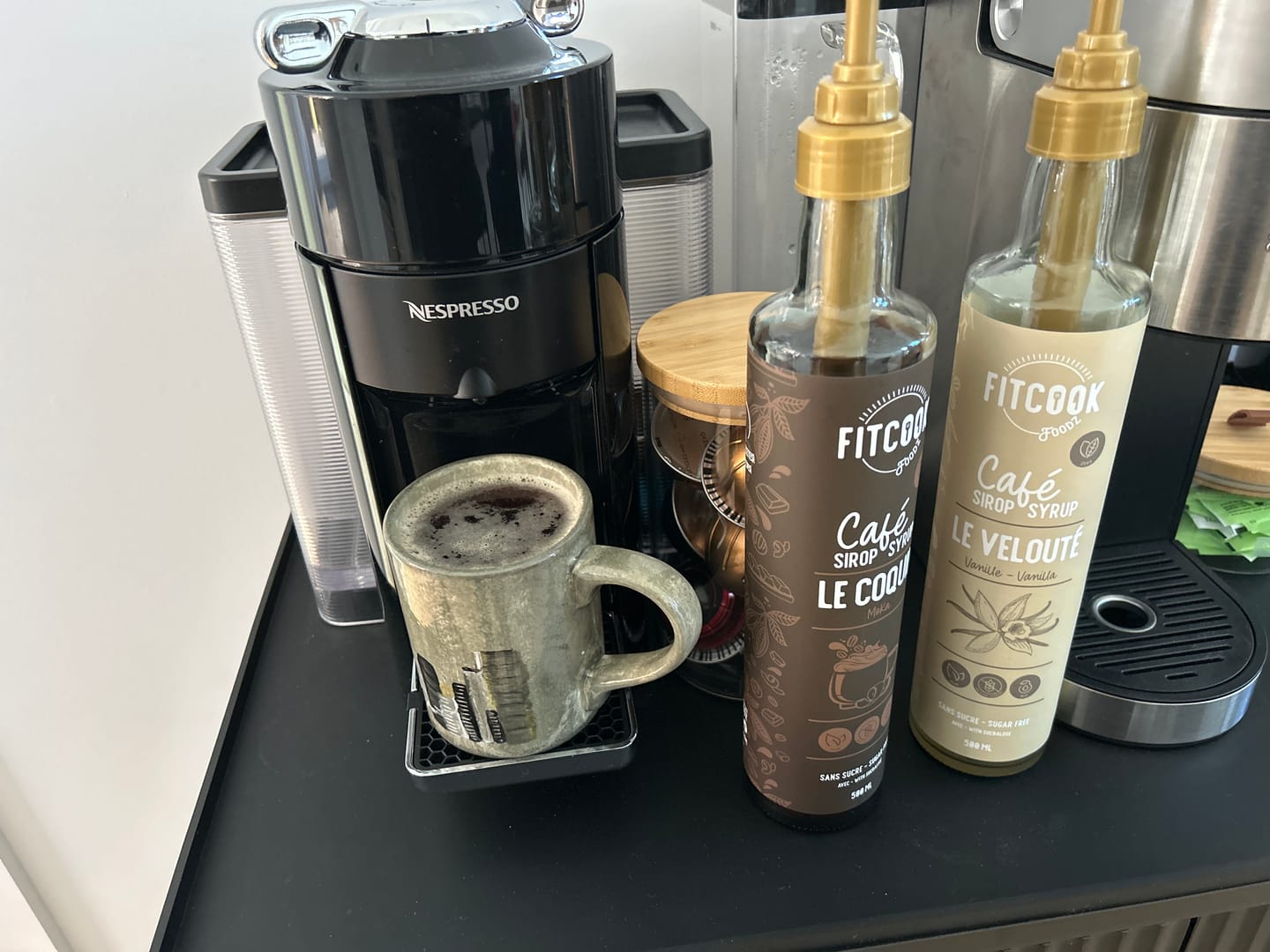 Customer photo review of Le Coquin - Sirop à Café au Moka Sans Sucre