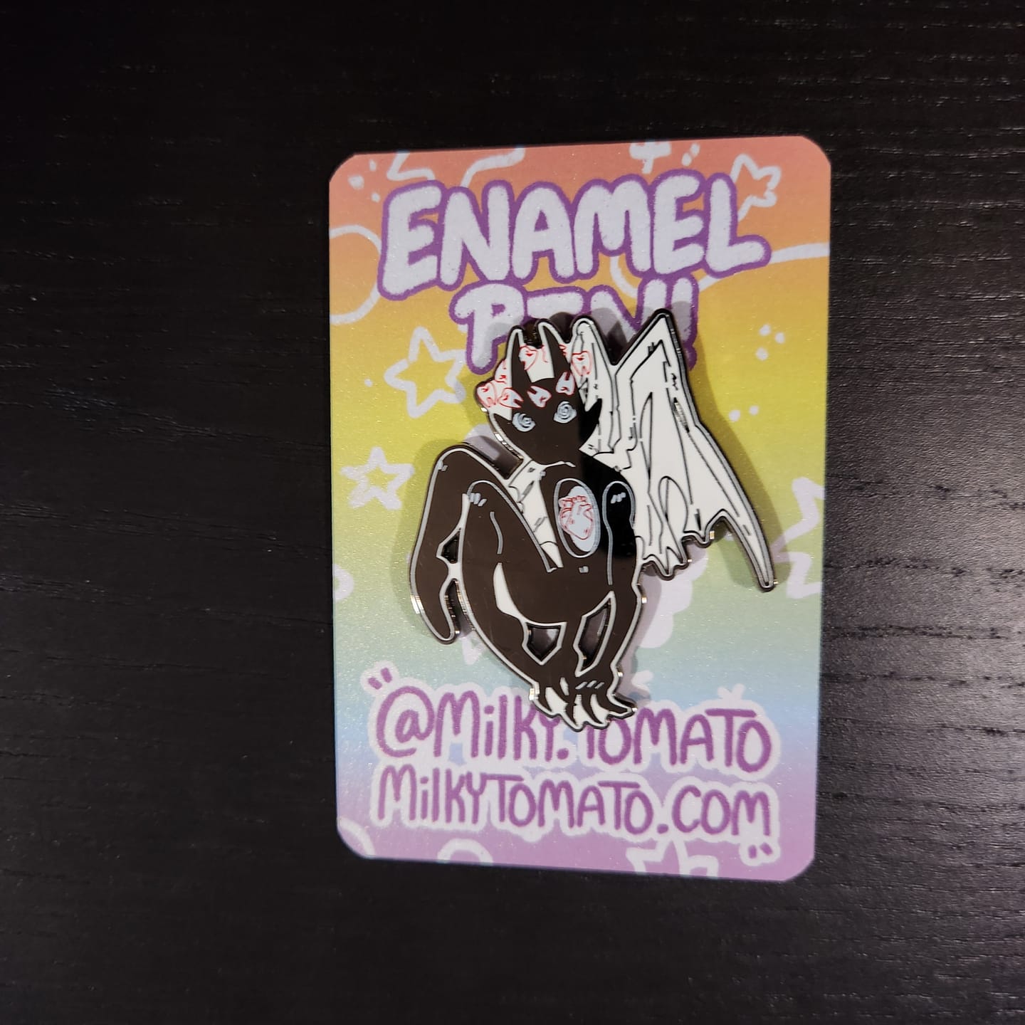 Customer photo review of Gore Angel Enamel Pins