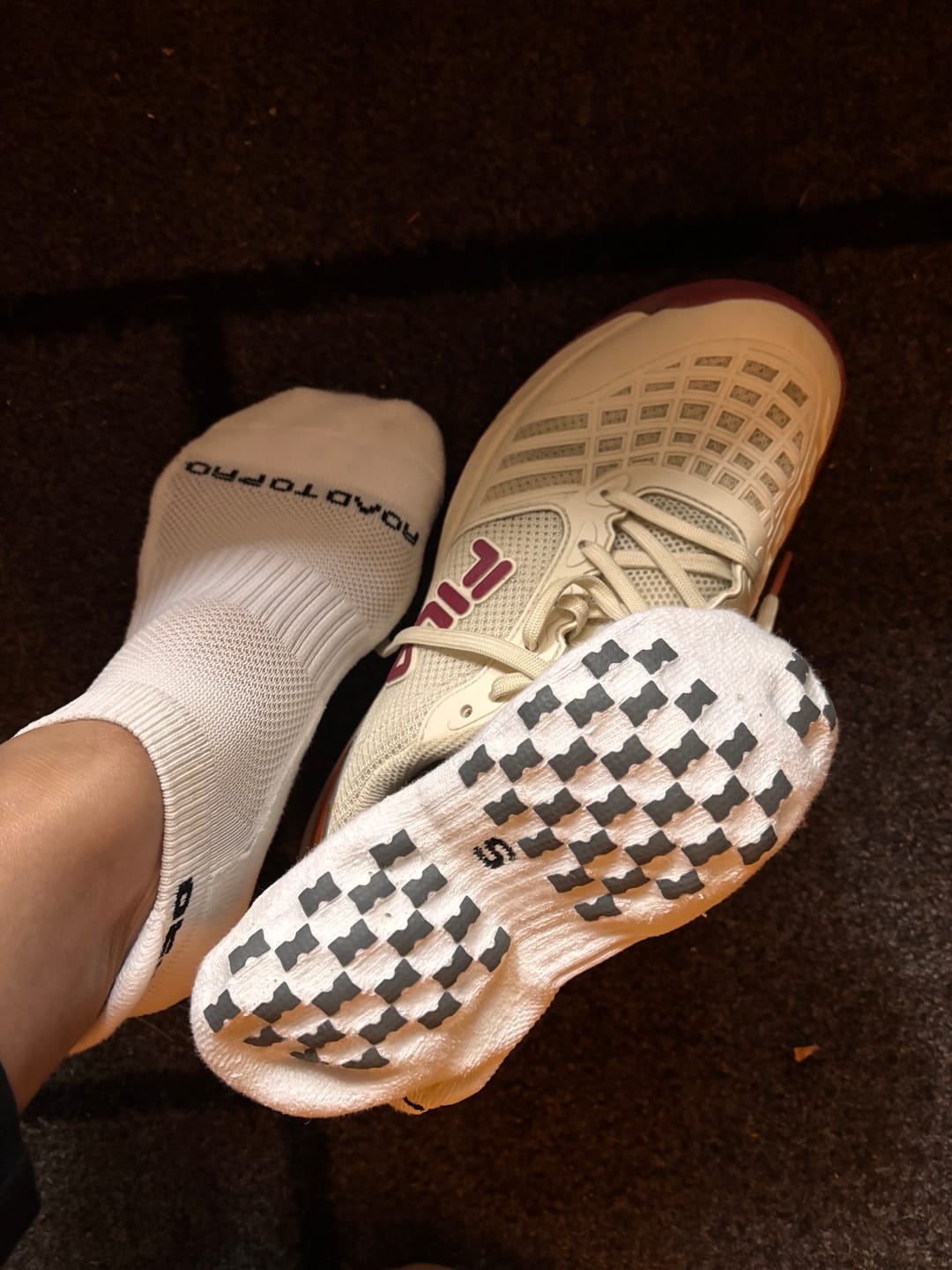Customer photo review of [Bundle Discount] RTP ULTRAGRIP Non-slip Ankle Socks & HEEL PAD XC