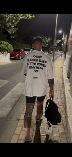 Customer photo review of Voices in my head (Oversized Shirt)