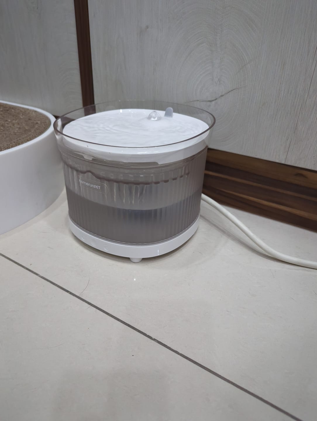 Customer photo review of 霍曼寵物雙無線飲水機(黑白雙色)