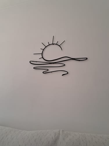Customer photo review of Décoration Murale en Métal - Soleil (SUN.03)