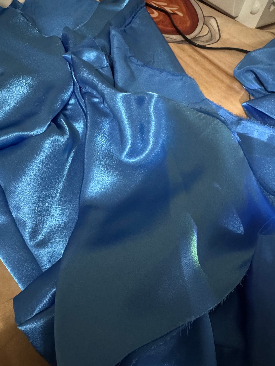 Customer photo review of Crepe Backed Satin - 55" - 34 Variations Available