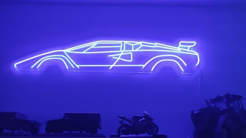Customer photo review of Countach Silhouette néon