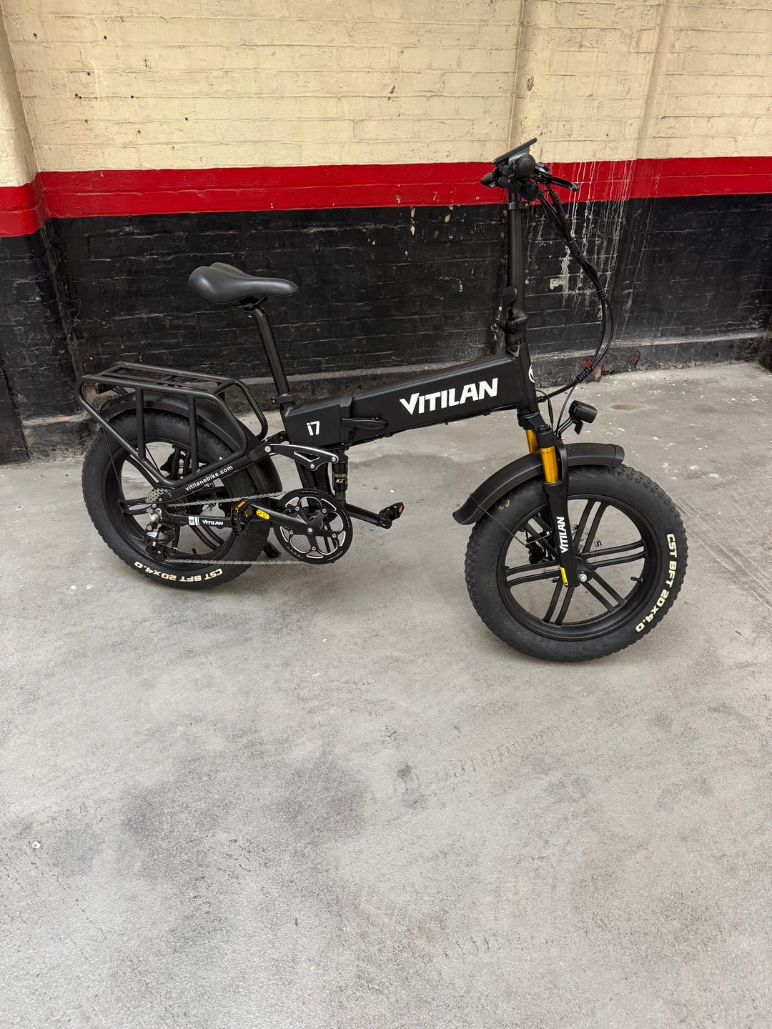 Customer photo review of I7 Pro Folding Full Suspension Electric Bike
