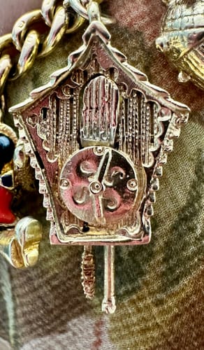 Customer photo review of The Articulated Crazy Cuckoo Clock (9ct 375 gold, made in 1972)