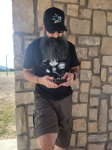 Customer photo review of Tacos Locos Old School Tee