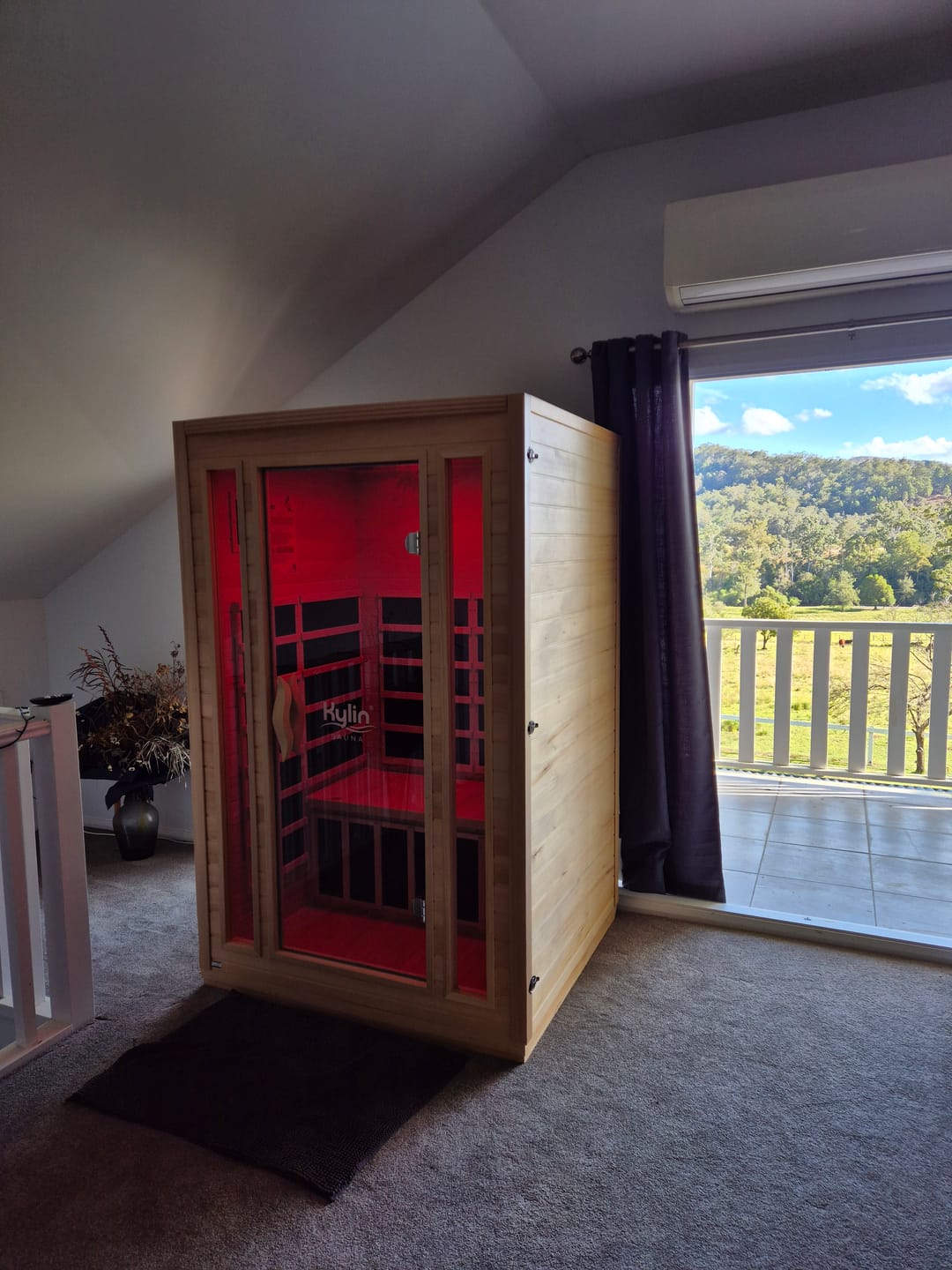 Customer photo review of Kylin Low EMF Premium Carbon Far Infrared Sauna 2 people - K8202