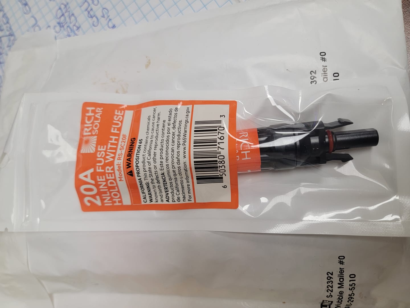 Customer photo review of Inline Fuse Holder | Waterproof Replacement Inline Fuse Holder | Choose Amp: 10A, 15A, 20A, 30A