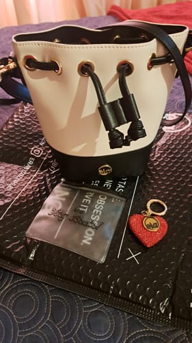 Customer photo review of The Monroe Bucket Bag