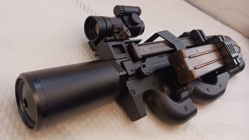 Customer photo review of Silverback Fat Can Dummy Suppressor (14mm CCW, Short, Black)