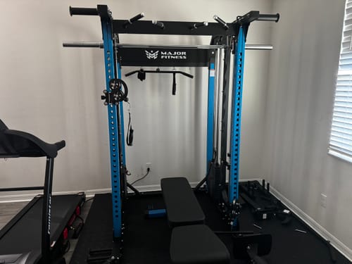 Customer photo review of Major Fitness B52 All-In-One Home Gym Smith Machine