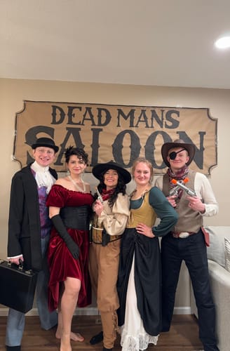 Customer photo review of Wild West Cowboy Murder Mystery Host Your Own Game Kit